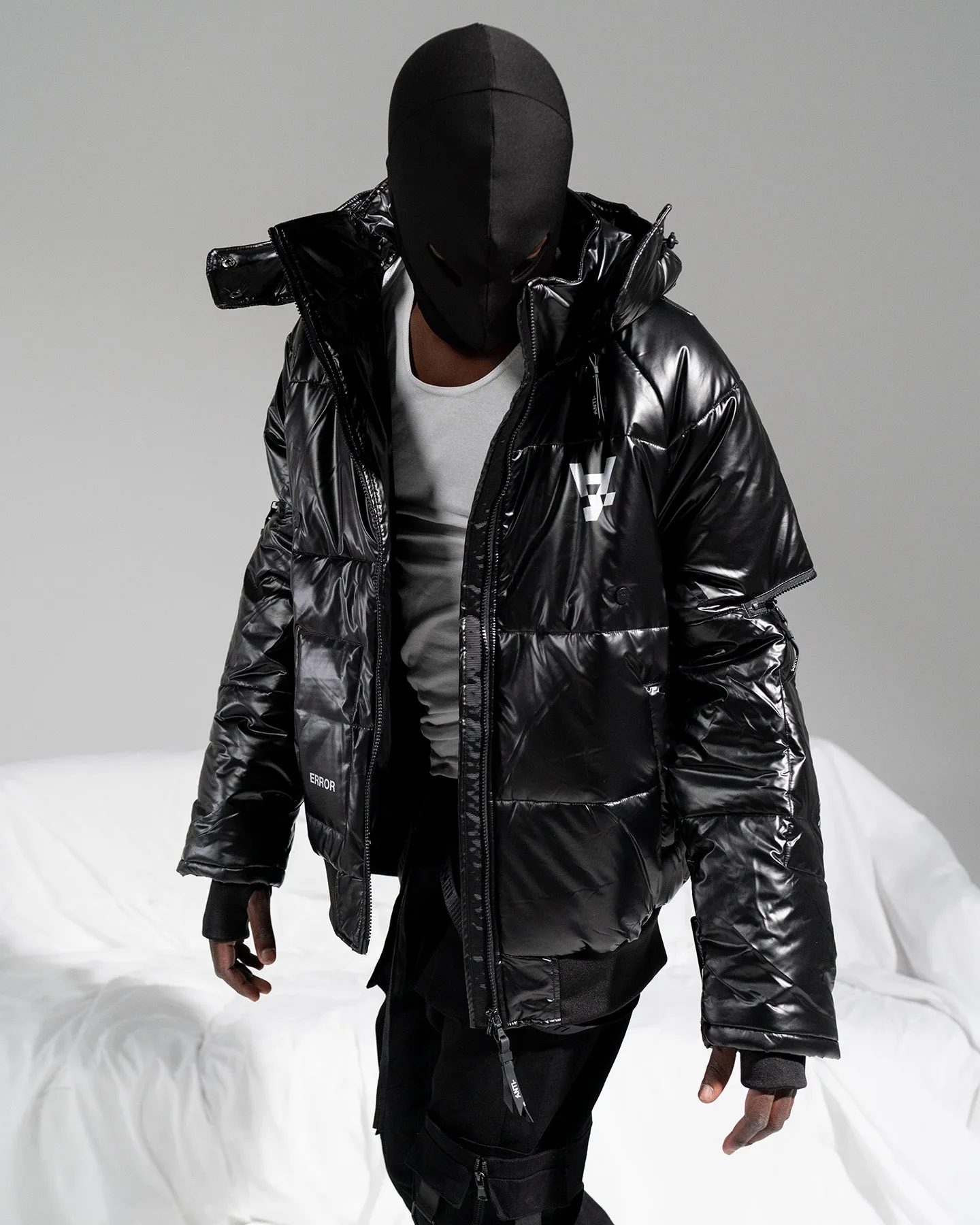 The Anti Order Anti Joy Technical Puffer Jacket Black/Silver