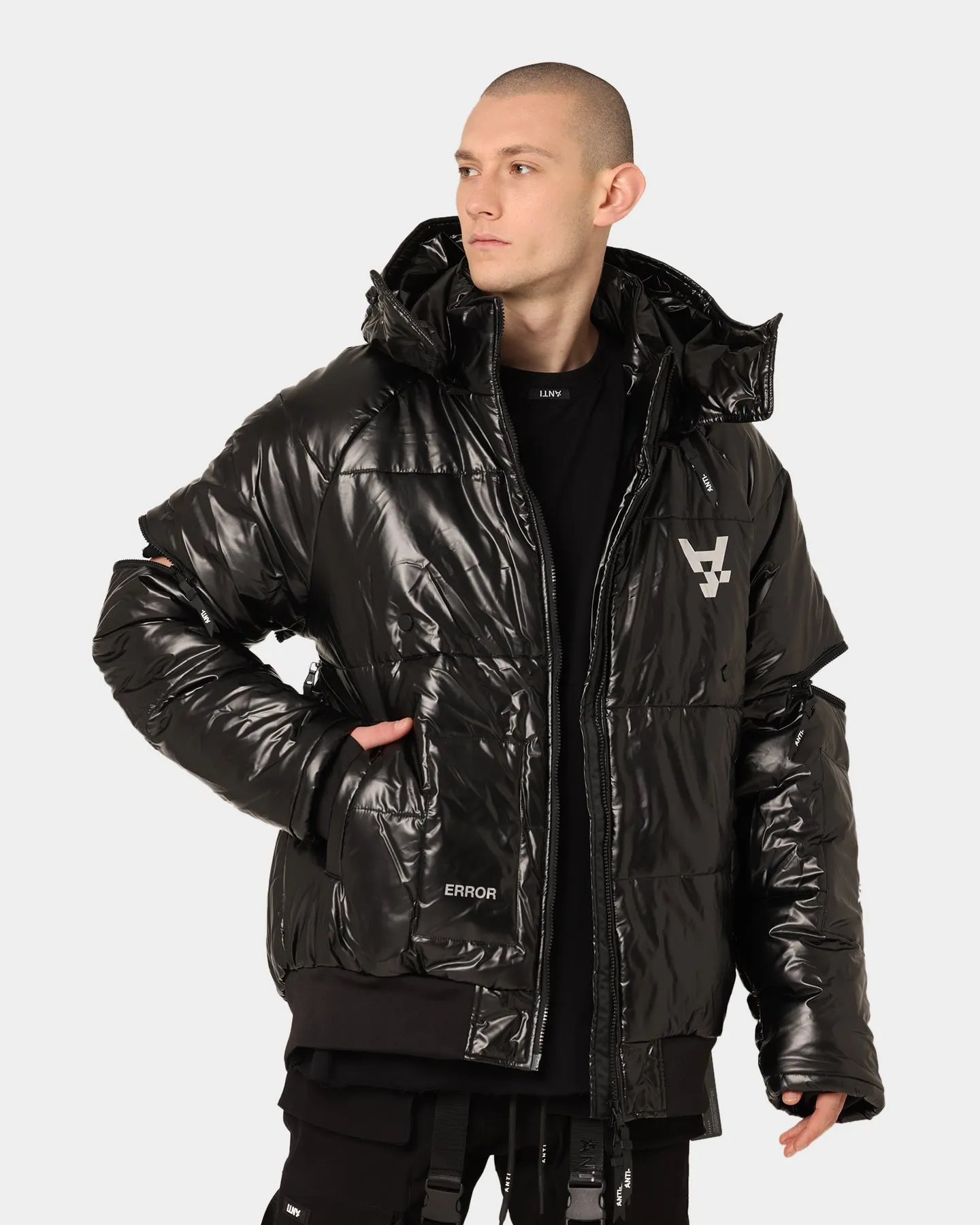 The Anti Order Anti Joy Technical Puffer Jacket Black/Silver