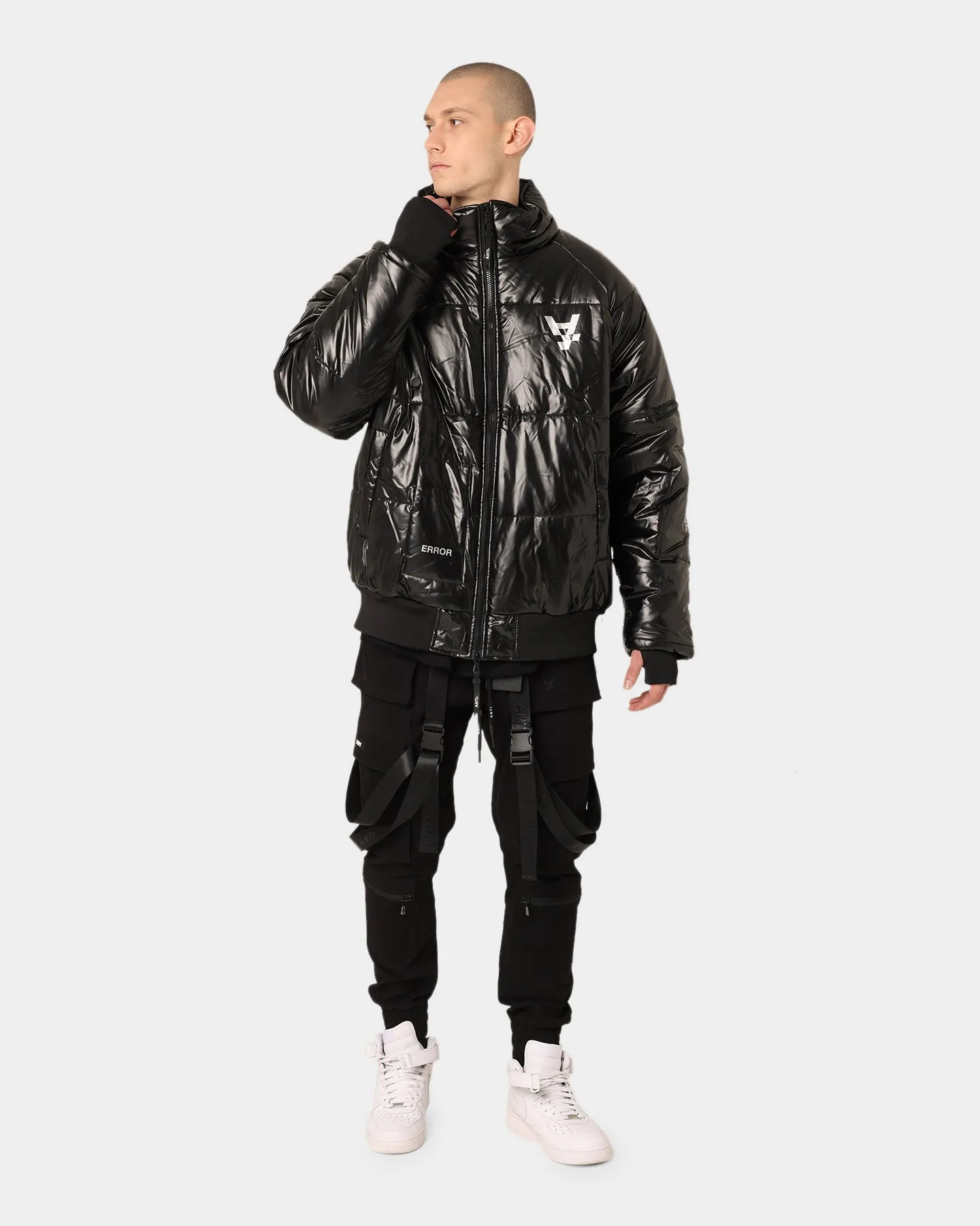 The Anti Order Anti Joy Technical Puffer Jacket Black/Silver