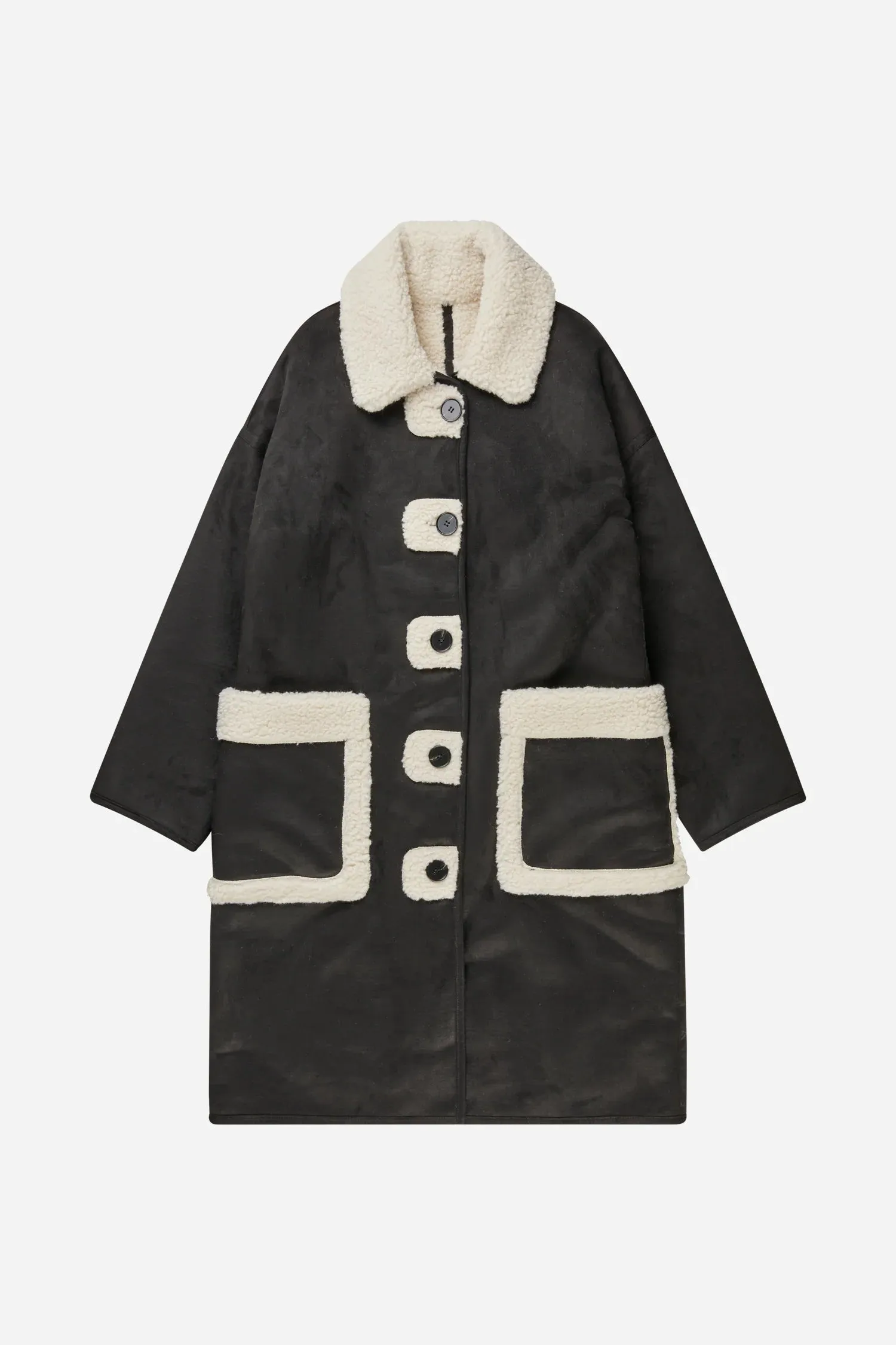 TIBUR REVERSIBLE COAT | BLACK