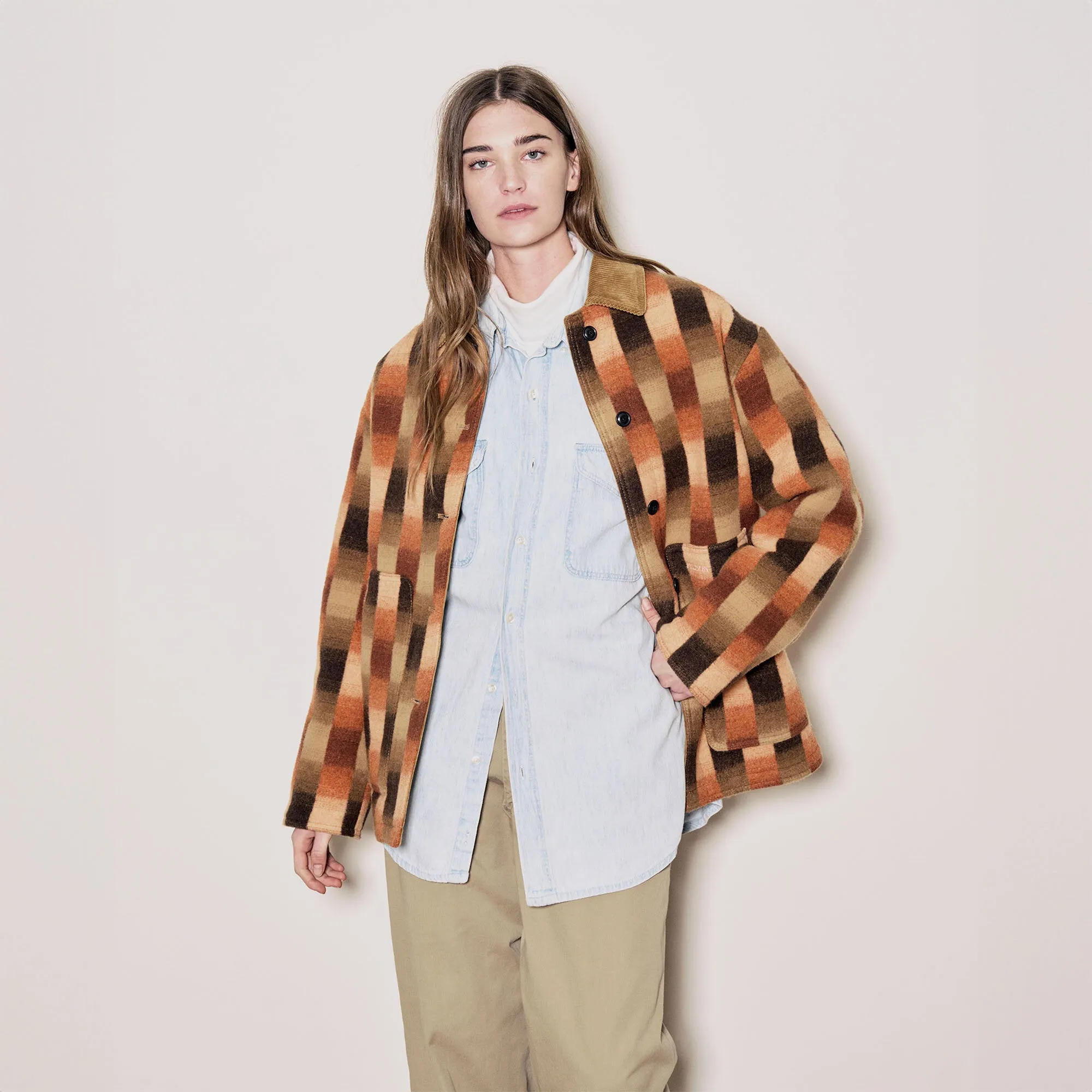 WOMEN'S BLANKET WOOL BARN COAT