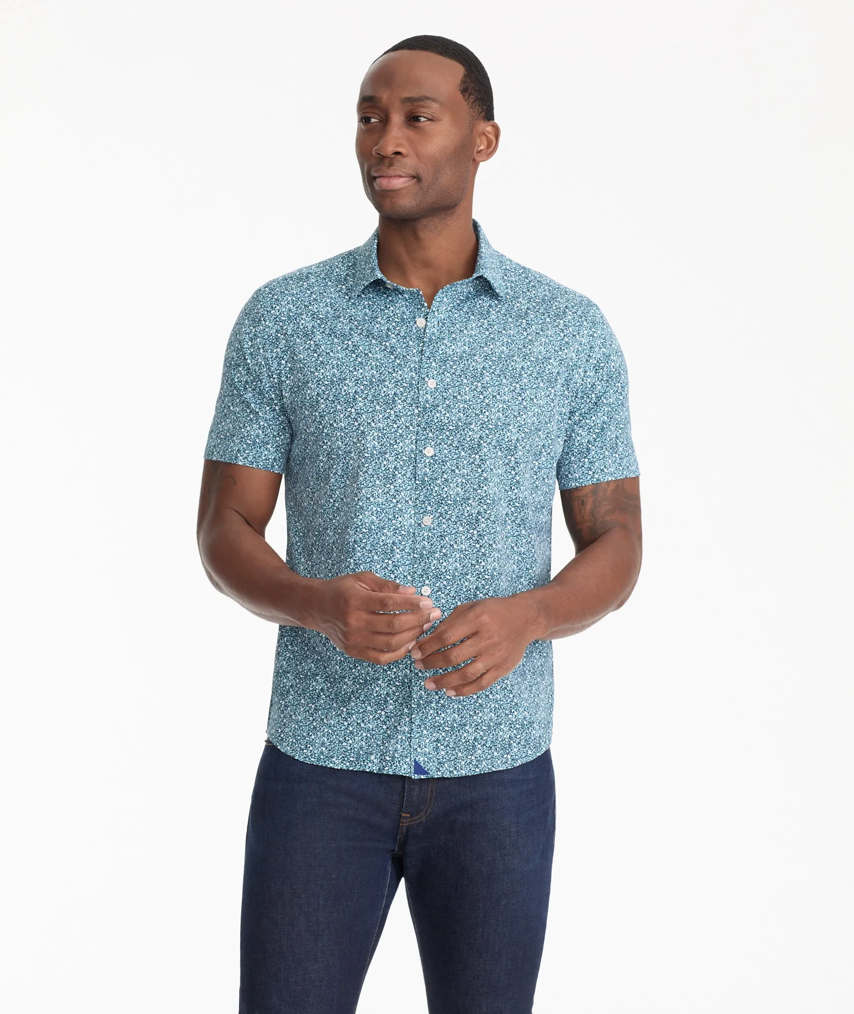 Wrinkle-Free Performance Short-Sleeve James Shirt - FINAL SALE